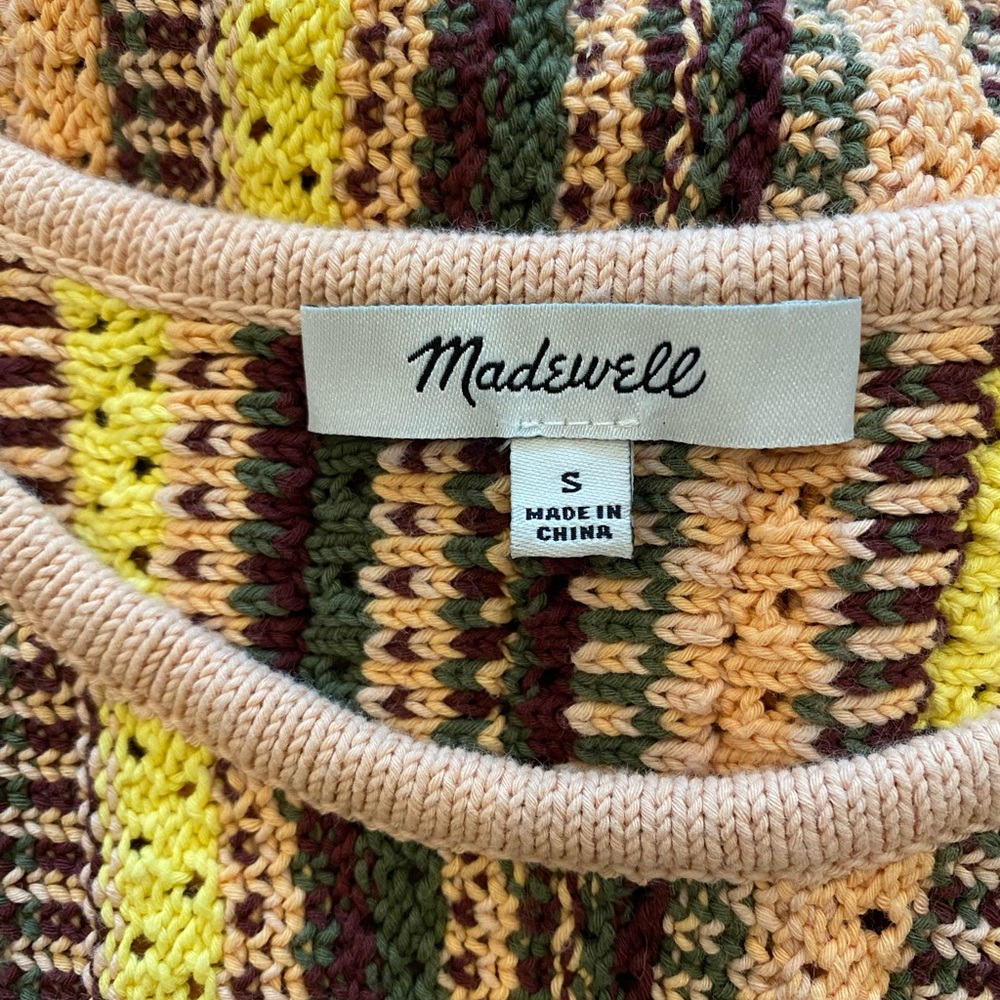 Madewell Striped Crochet Tank Top - Picture 5 of 6